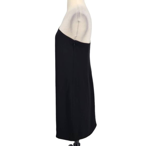 Tibi Asymmetrical One Shoulder Dress 3D Applique Motif - Picture 4 of 7